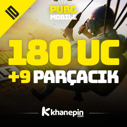 PUBG Mobile 180 UC + 9 Parçacık