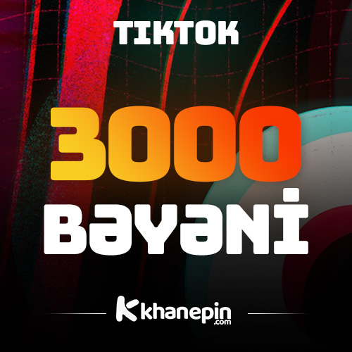 TikTok 3000 Bəyəni