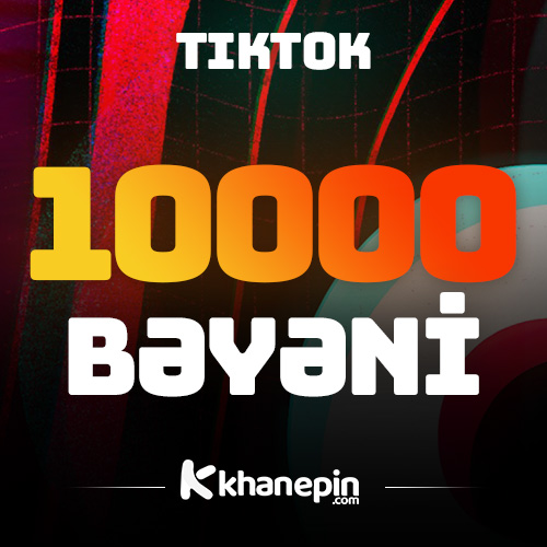 TikTok 10000 Bəyəni