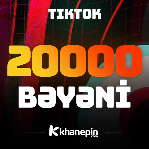 TikTok 20000 Bəyəni